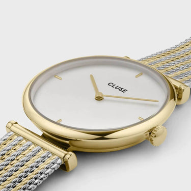 Cluse Triomphe Two Tone Mesh Watch