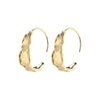 Pilgrim Compass Hoop Earrings - Gold