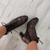Jose Saenz Brown Leather Lace Up Boots