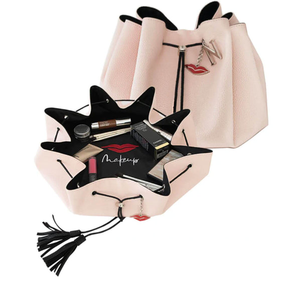 Donna May Vegan Drawstring Bag - Blush Pink