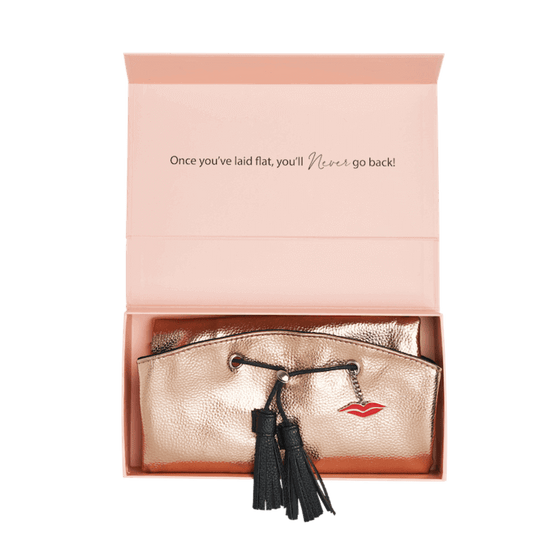 Donna May Vegan Drawstring Bag - Rose Gold