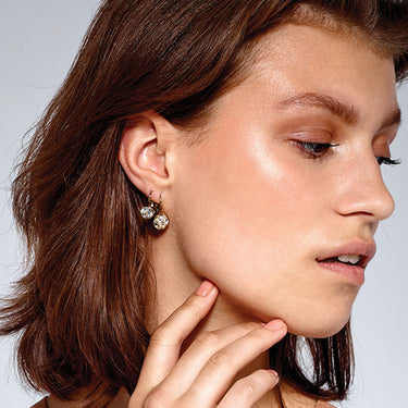 Dyrberg Kern Madu Silver Drop Earrings 