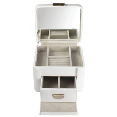 Dulwich Cream & Mink Leather Jewellery Box