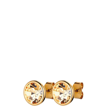 Dyrberg Kern Dia Gold Classic Stud Earrings - Golden