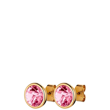 Dyrberg Kern Dia Gold Classic Stud Earrings - Light Rose