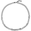 Dyrberg Kern Agnese Silver Curb Chain Necklace - Clear