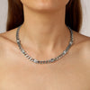 Dyrberg Kern Agnese Silver Curb Chain Necklace - Clear