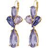 Dyrberg Kern Amy Gold Statement Earrings - Lavender