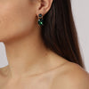 Dyrberg Kern Antonia Gold Earrings - Green