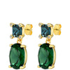 Dyrberg Kern Antonia Gold Earrings - Green