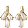 Dyrberg Kern Aubin Gold Drop Earrings - Pearl