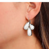 Dyrberg Kern Aubin Silver Drop Earrings - Pearl
