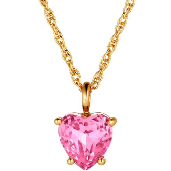 Dyrberg Kern Bianca Gold Pendant Necklace - Light Rose