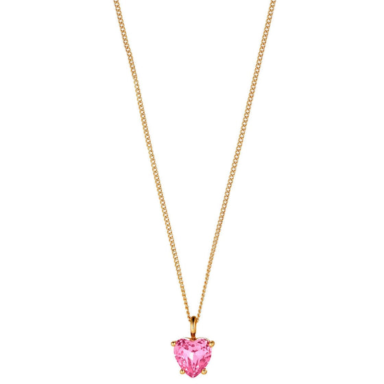 Dyrberg Kern Bianca Gold Pendant Necklace - Light Rose