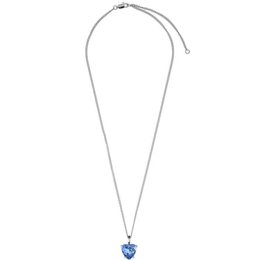 Dyrberg Kern Bianca Silver Pendant Necklace - Pale Blue