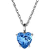 Dyrberg Kern Bianca Silver Pendant Necklace - Pale Blue