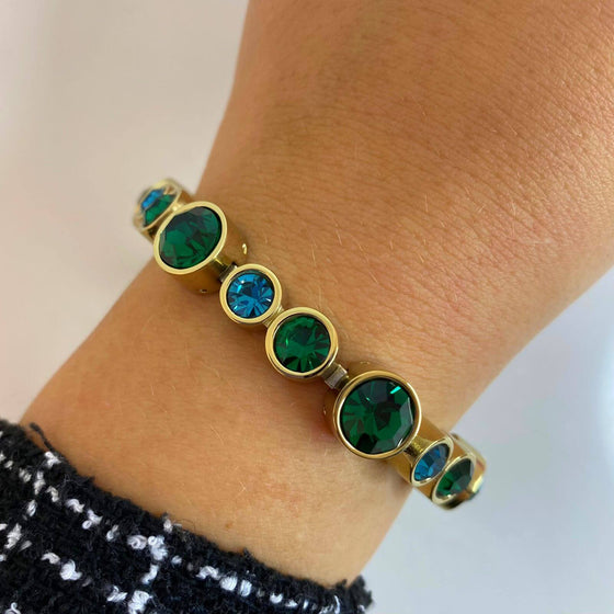 Dyrberg Kern Calice Gold Bracelet - Green