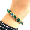 Dyrberg Kern Calice Gold Bracelet - Green