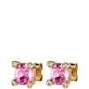 Dyrberg Kern Clara Gold Stud Earrings - Light Rose