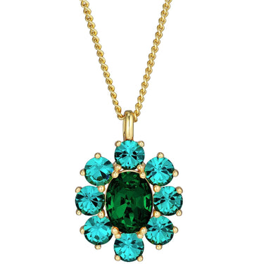 Dyrberg Kern Claudia Gold Necklace - Green