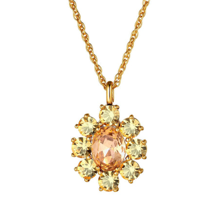 Dyrberg Kern Claudia Gold Necklace - Peach Golden