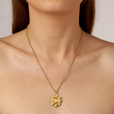 Dyrberg Kern Claudia Gold Necklace - Peach Golden