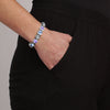 Dyrberg Kern Conian Silver Bracelet - Light Blue Violet