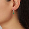 Dyrberg Kern Dessa Gold Earrings - Green