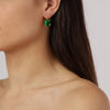 Dyrberg Kern Diana Gold Earrings - Green