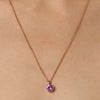 Dyrberg Kern Ette Gold Necklace - Amethyst