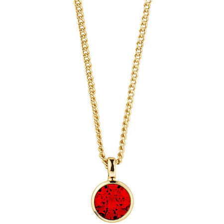 Dyrberg Kern Ette Gold Necklace - Red