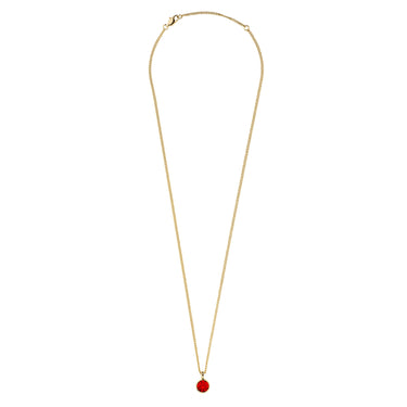 Dyrberg Kern Ette Gold Necklace - Red