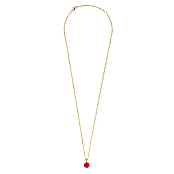 Dyrberg Kern Ette Gold Necklace - Red