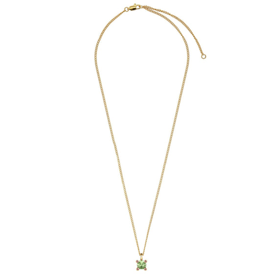 Dyrberg Kern Julia Gold Pendant Necklace - Green