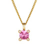 Dyrberg Kern Julia Gold Pendant Necklace - Light Rose