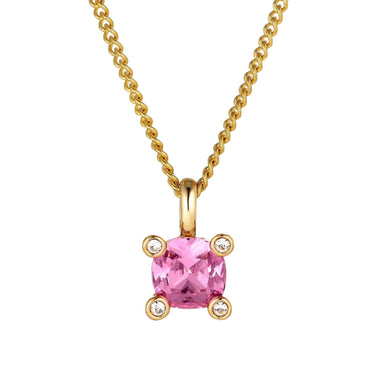Dyrberg Kern Julia Gold Pendant Necklace - Light Rose