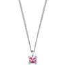 Dyrberg Kern Julia Silver Pendant Necklace - Light Rose