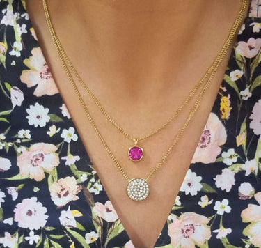 Dyrberg Kern Leah Necklace - Gold Crystal