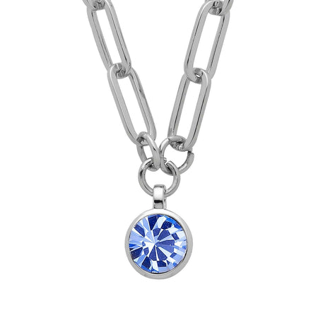 Dyrberg Kern Lisanna Silver Necklace - Light Blue