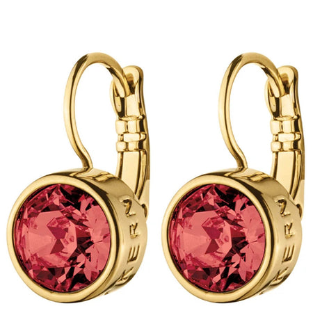 Dyrberg Kern Louise Gold Earrings - Red