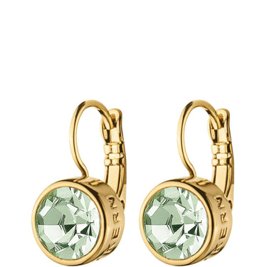 Dyrberg Kern Louise Gold Earrings - Light Green