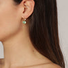Dyrberg Kern Louise Gold Earrings - Light Green
