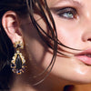 Dyrberg Kern Lucia Gold Earrings - Black