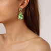 Dyrberg Kern Lucia Gold Earrings - Light Green