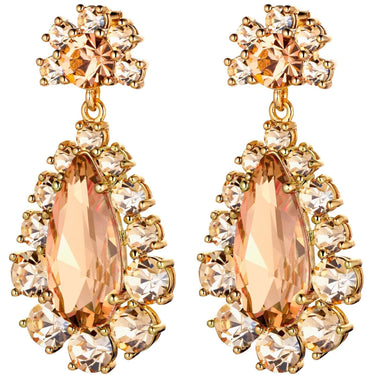 Dyrberg Kern Lucia Gold Earrings - Peach