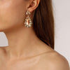 Dyrberg Kern Lucia Gold Earrings - Peach