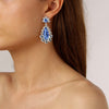 Dyrberg Kern Lucia Silver Earrings - Pale Blue