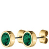 Dyrberg Kern Noble Gold Earrings - Green