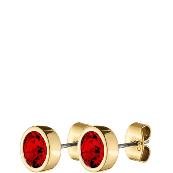 Dyrberg Kern Noble Gold Earrings - Red