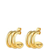 Dyrberg Kern Paula Gold Hoop Earrings